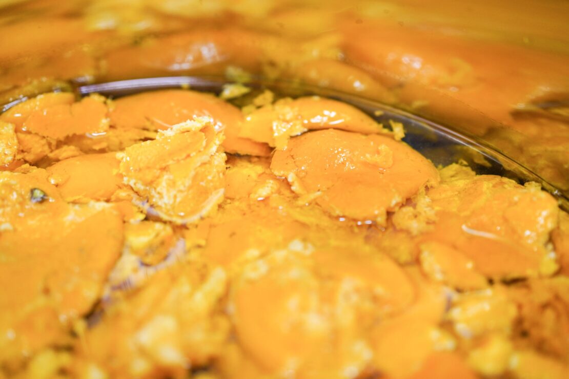 浸漬したみかん