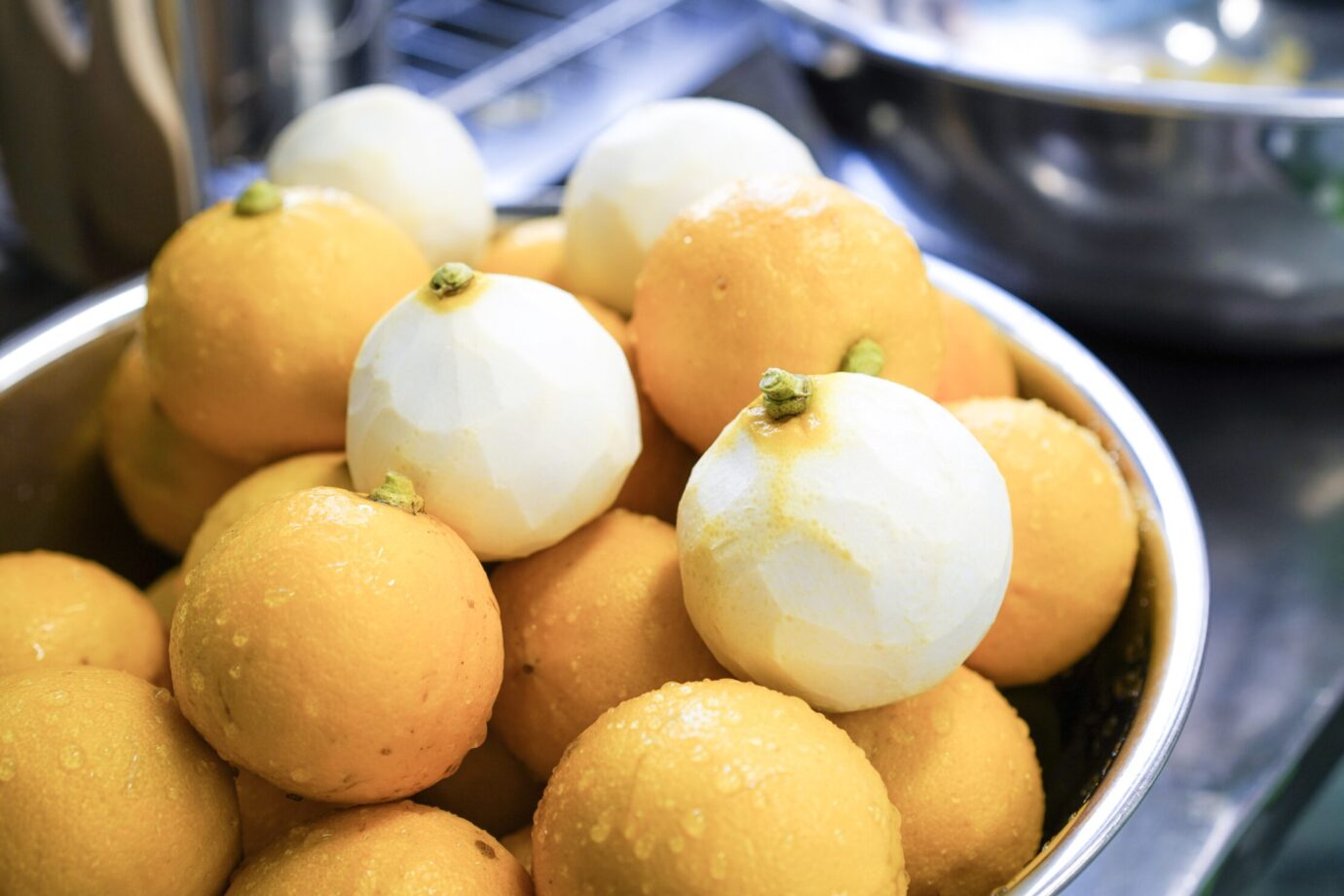 皮を剥いたベルガモット