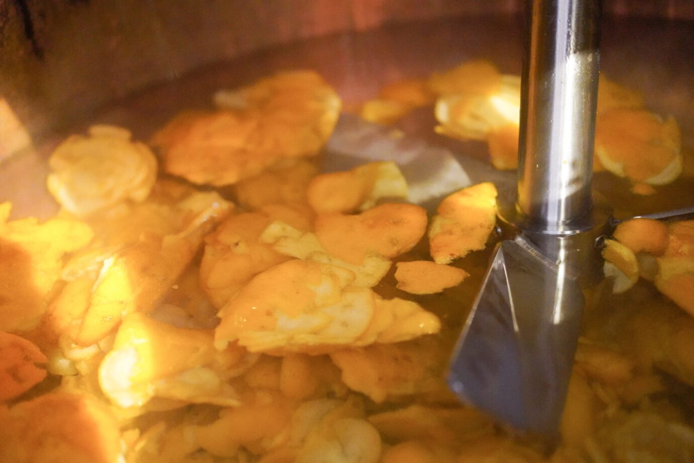 蒸留前の柚子の様子